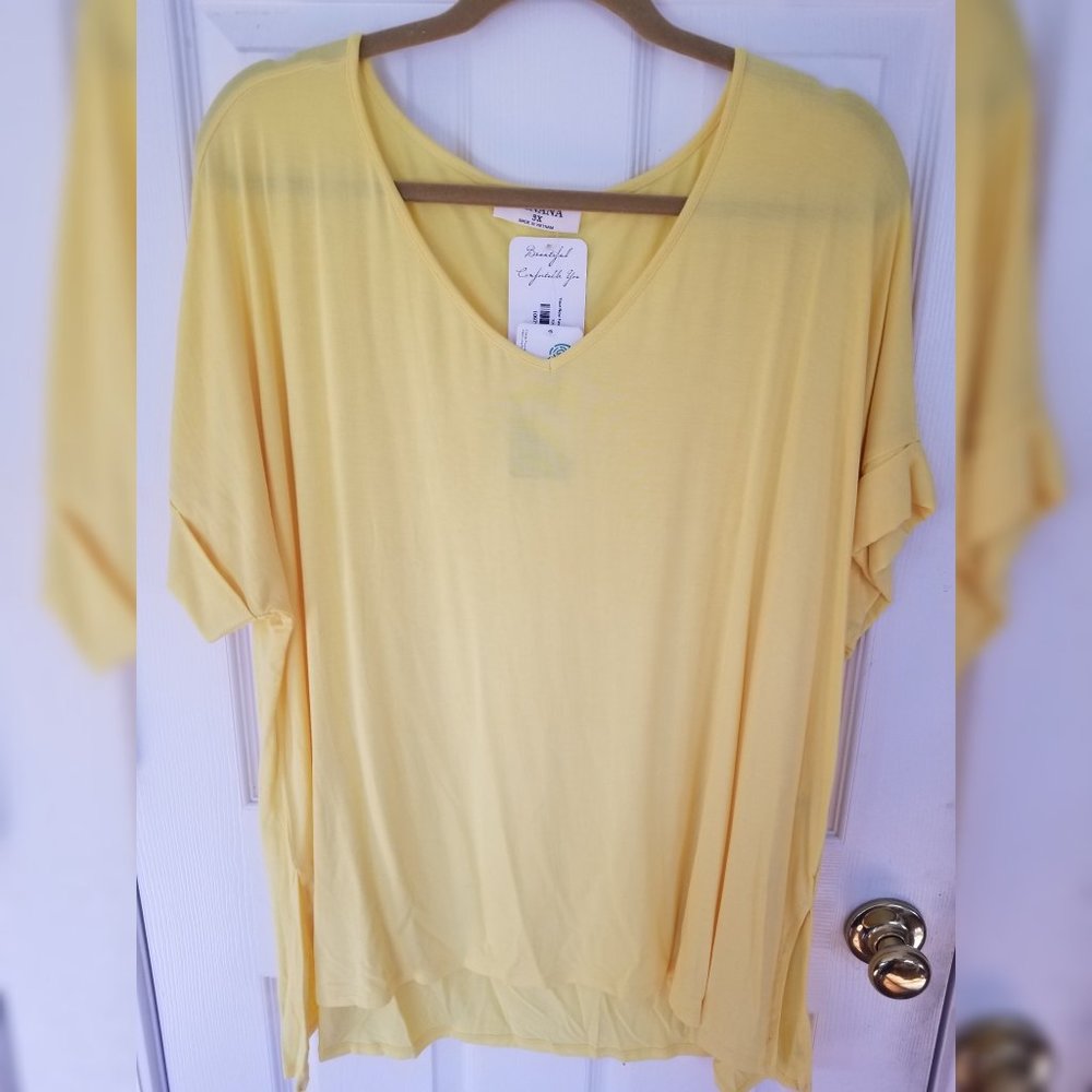 NWT- Yellow Tee